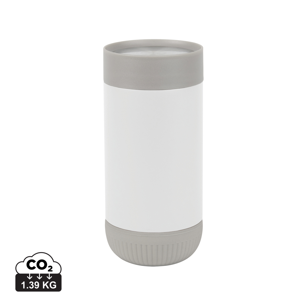 Mug promotionnel 350ml inox RCS Eris VINGA Blanc et Gris